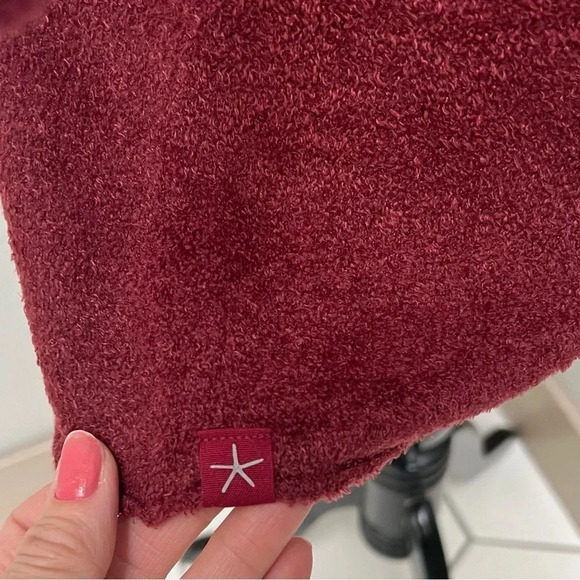 New Barefoot Dreams Cozychic Lite Long Open Front Cardigan Garnet NWT Women’s XS - Picture 6 of 13